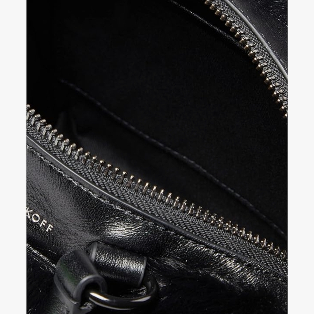 Black Faux Fur Handbag - Picture 3 of 6